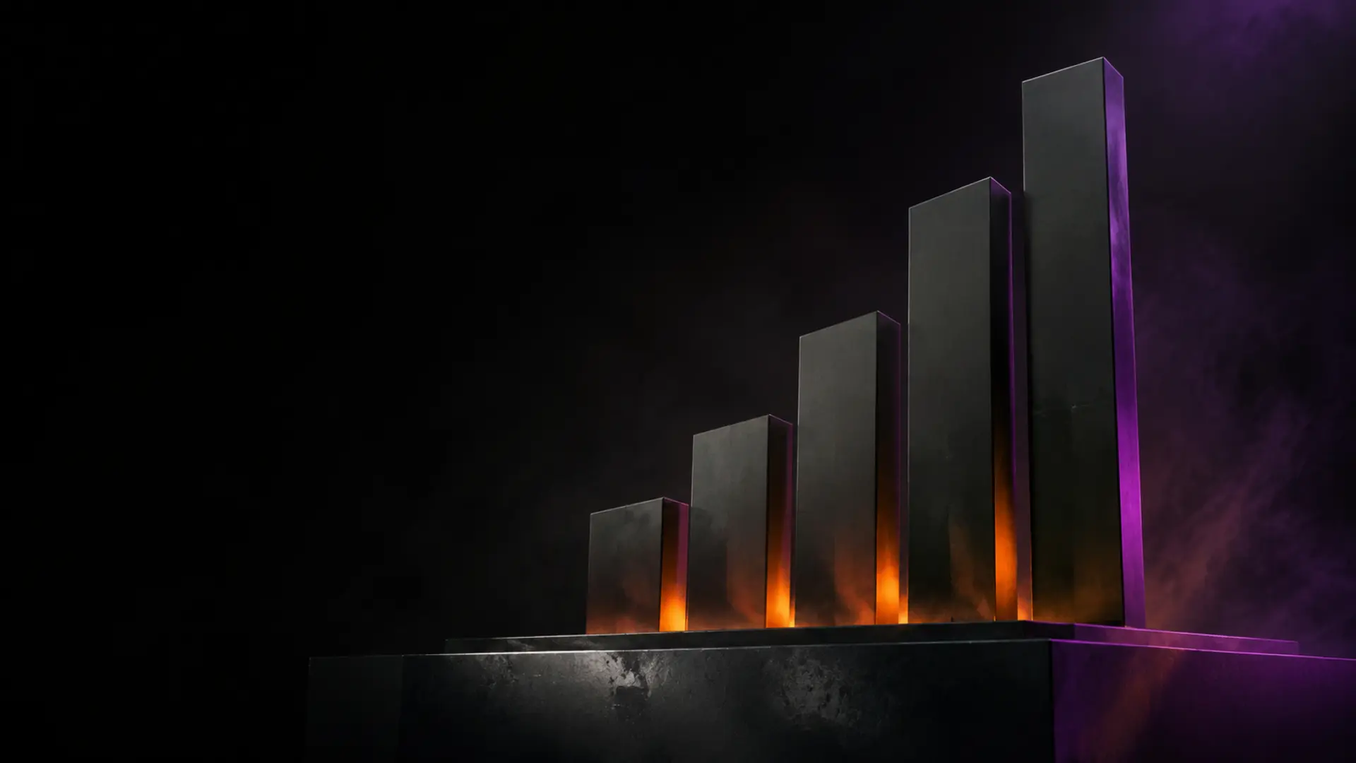 Visual de projeto de marketing, tecnologia e crescimento comercial